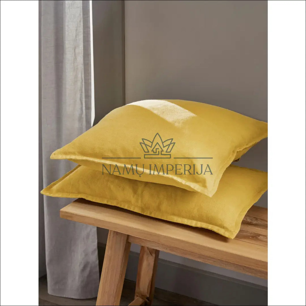 Dekoratyvinė lininė pagalvėlė DI4444 - €12 Save 55% color-geltona, interjeras, material-linas, pagalveles,