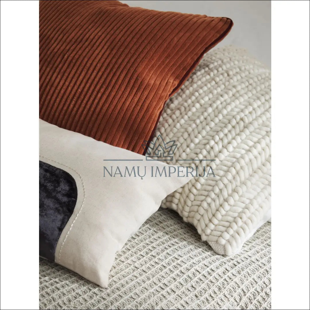 Dekoratyvinė pagalvėlė DI5507 - __label:Pristatymas 1-2 d.d., color-pilka, color-smelio, interjeras, material-aksomas
