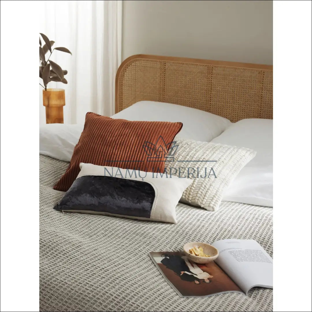 Dekoratyvinė pagalvėlė DI5507 - __label:Pristatymas 1-2 d.d., color-pilka, color-smelio, interjeras, material-aksomas