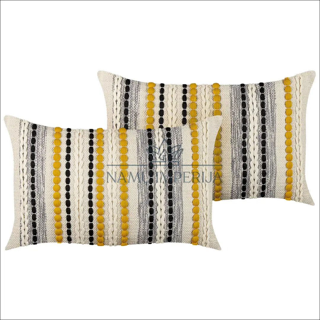 Dekoratyvinė pagalvėlė DI9003 - €13 Save 50% __label:Pristatymas 1-2 d.d., color-geltona, color-juoda, color-kremas,