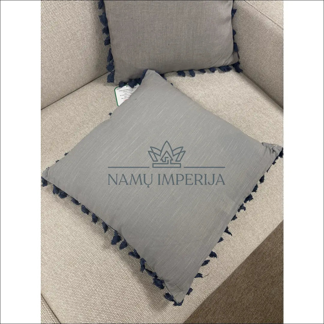 Dekoratyvinė pagalvėlė DI9967 €9 Save 50% __label:Pristatymas 1 2 d.d., color melyna, pilka, interjeras, material linas