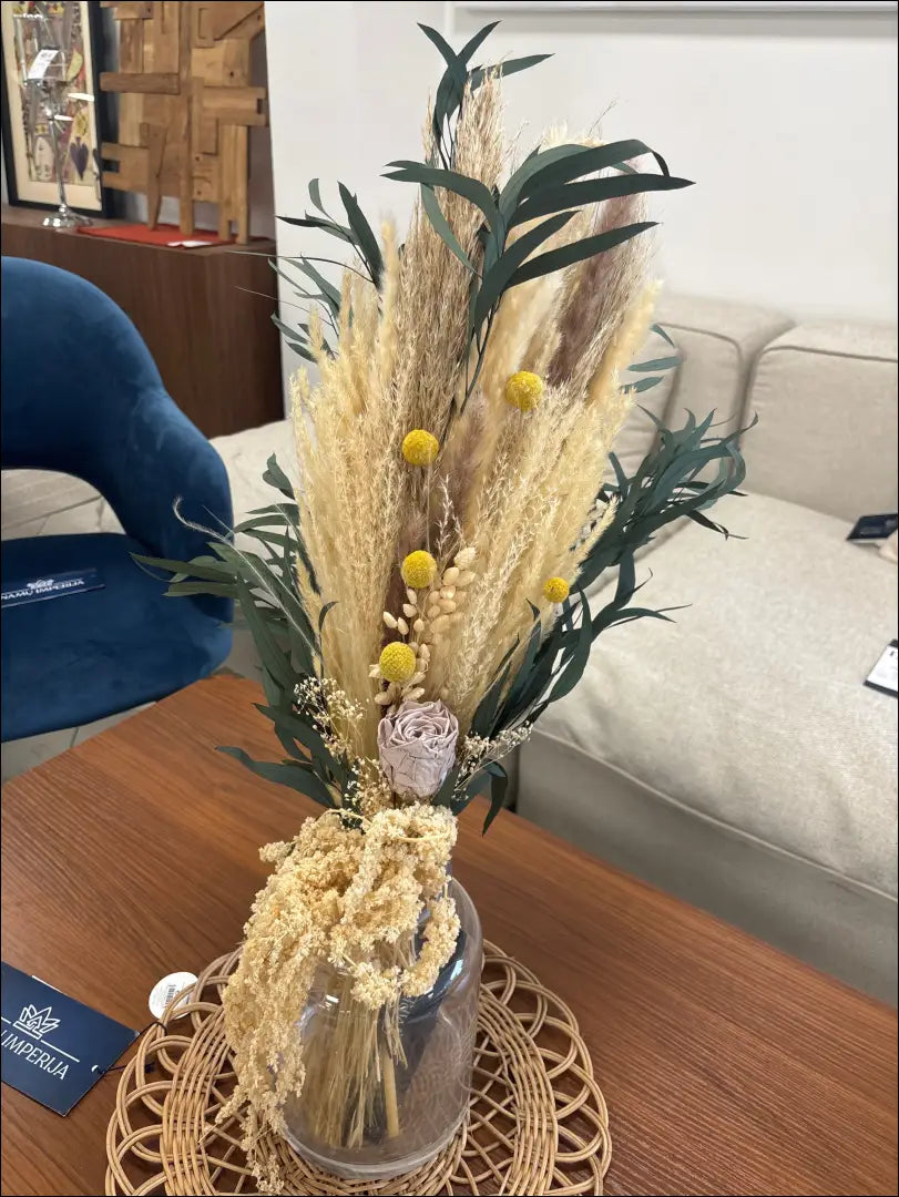 Dekoratyvinė puokštelė DI10654 - €8 Save 50% __label:Pristatymas 1-2 d.d., augalai, color-smelio, color-zalia,