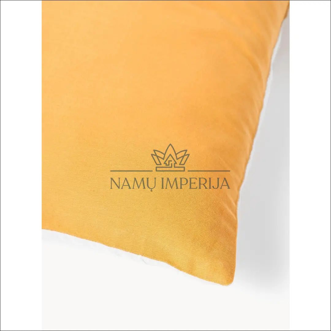 Dekoratyvinė šilko pagalvėlė DI5500 - €18 Save 55% color-balta, color-geltona, interjeras, material-medvilne,