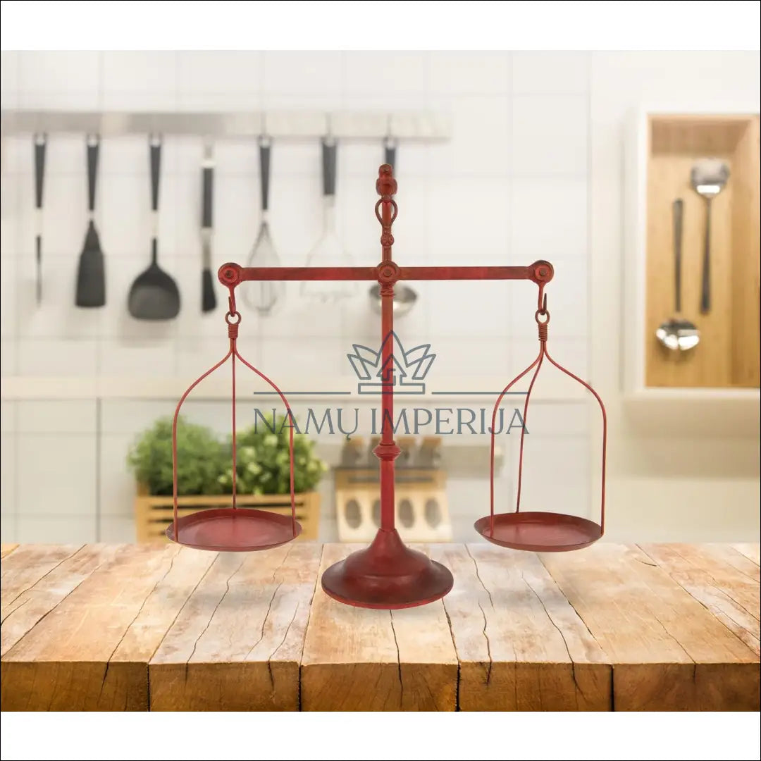 Dekoratyvinės svarstyklės DI8890 - €31 Save 50% 25-50, __label:Pristatymas 1-2 d.d., color-raudona, dekoracijos,