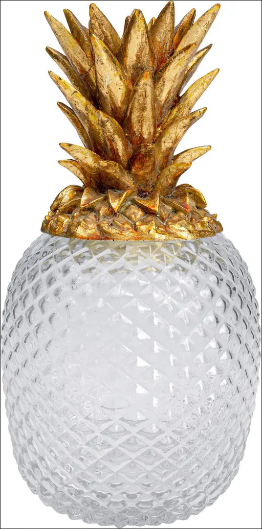 Dekoratyvinis indas “Ananasas” DI12338 - €42 Save 50% 25-50, __label:Pristatymas 1-2 d.d., color-auksine, dekoracijos,