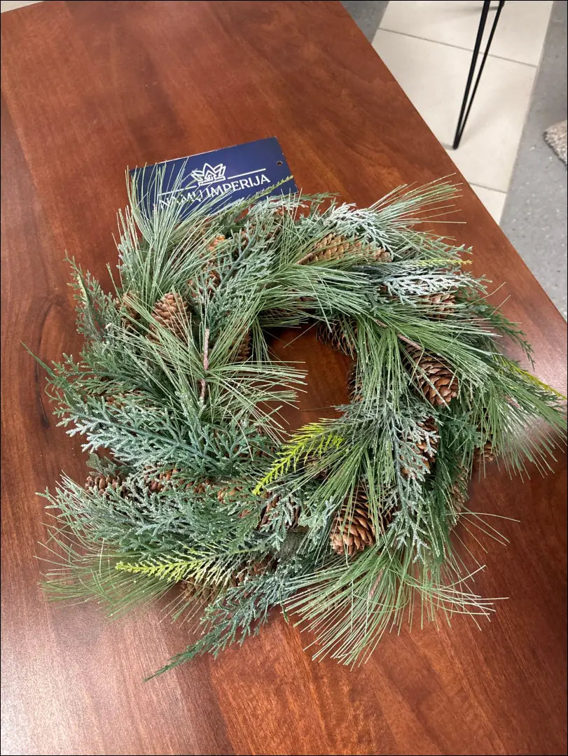 Dekoratyvinis vainikas DI10417 - €15 Save 50% __label:Pristatymas 1-2 d.d., color-ruda, color-zalia, kaledos,