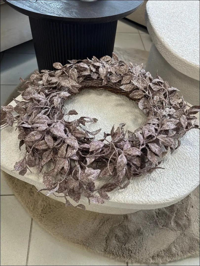 Dekoratyvinis vainikas DI10418 - €34 Save 50% 25-50, __label:Pristatymas 1-2 d.d., color-auksine, color-ruda, kaledos