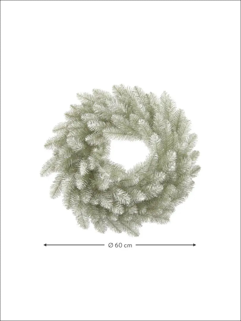Dekoratyvinis vainikas DI4972 - €28 Save 50% 25-50, __label:Pristatymas 1-2 d.d., augalai, color-balta, color-zalia €25