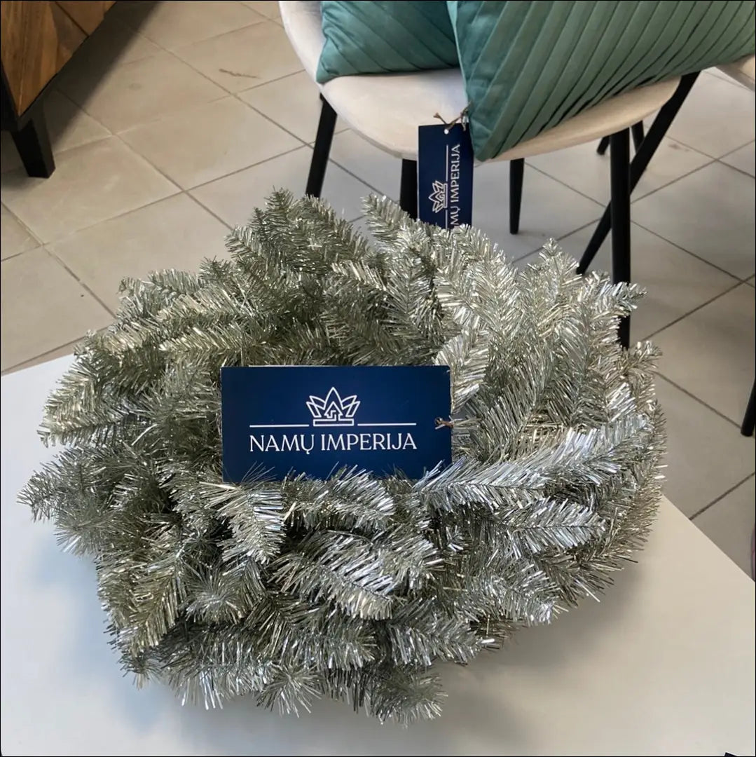 Dekoratyvinis vainikas DI4972 - €28 Save 50% 25-50, __label:Pristatymas 1-2 d.d., augalai, color-balta, color-zalia €25