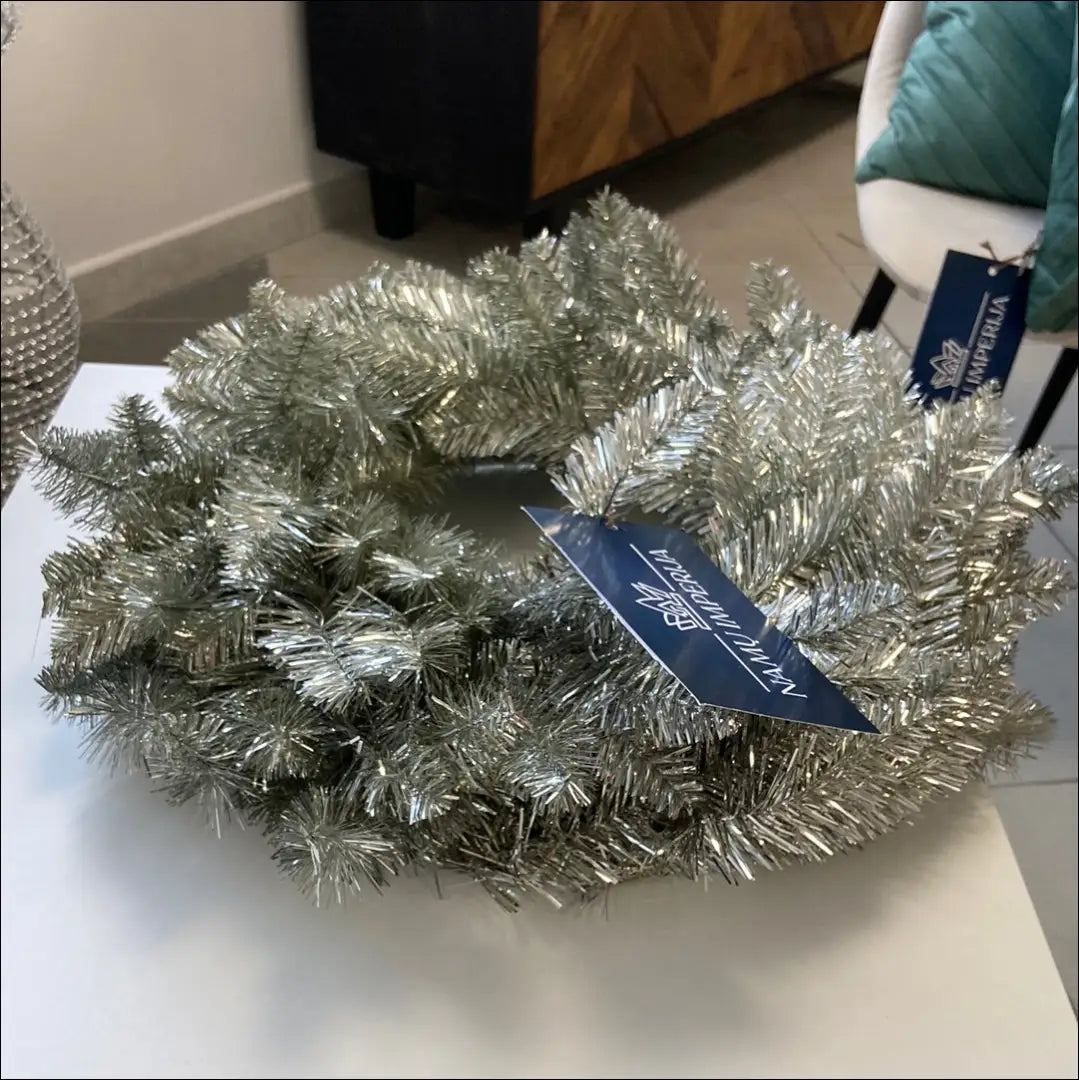 Dekoratyvinis vainikas DI4972 - €28 Save 50% 25-50, __label:Pristatymas 1-2 d.d., augalai, color-balta, color-zalia €25