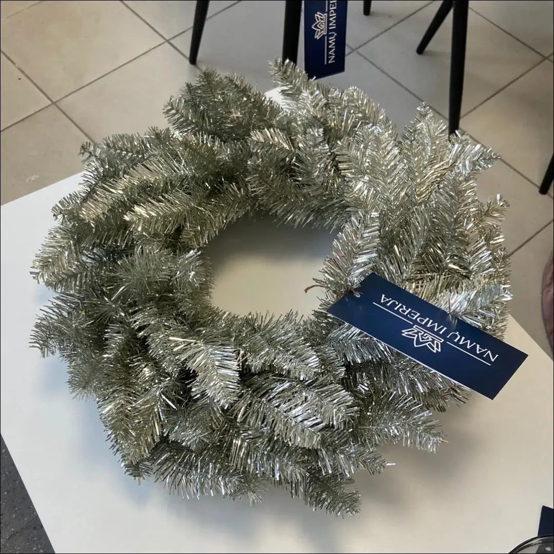 Dekoratyvinis vainikas DI4972 - €28 Save 50% 25-50, __label:Pristatymas 1-2 d.d., augalai, color-balta, color-zalia €25