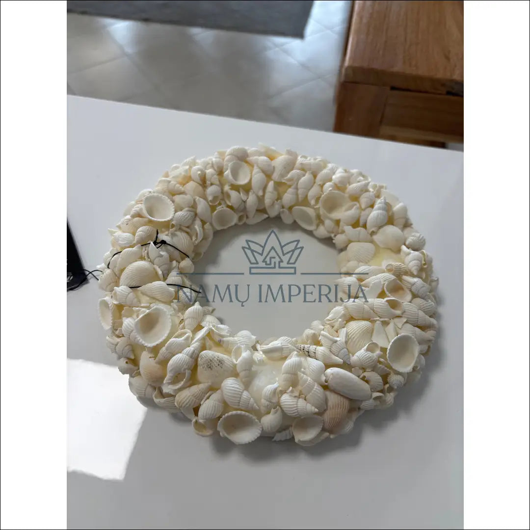 Dekoratyvinis vainikas iš kriauklių DI9509 - €20 Save 50% __label:Pristatymas 1-2 d.d., color-smelio, dekoracijos,