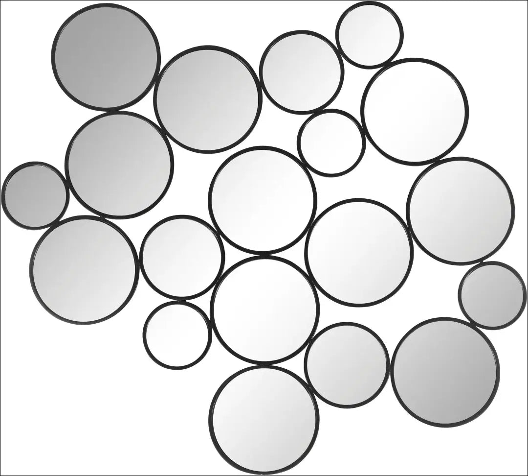 Dekoratyvinis veidrodis DI12607 - €99 Save 55% 50-100, __label:Pristatymas 1-2 d.d., color-juoda, material-metalas,