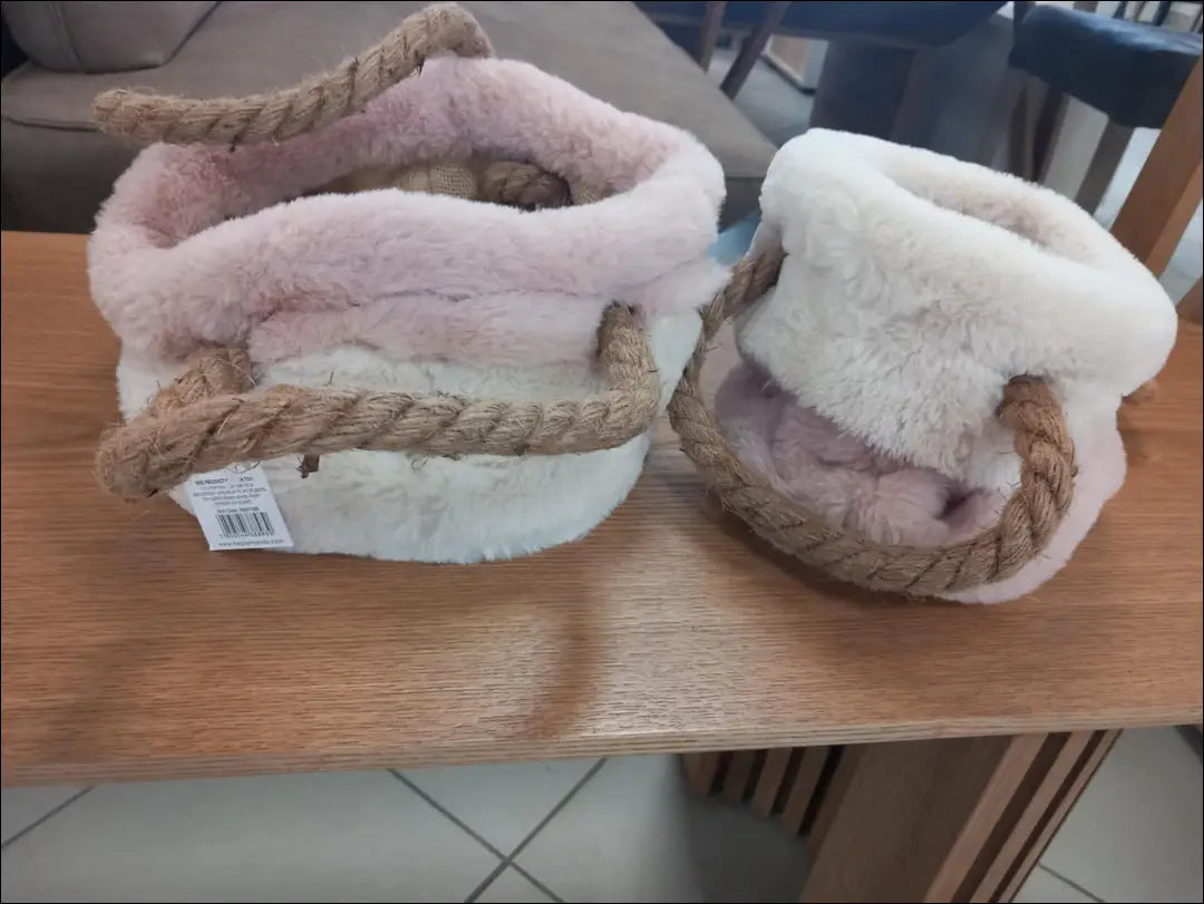 Dekoratyvinių krepšelių komplektas 2 vnt DA343 - €23 Save 75% __label:Pristatymas 1-2 d.d., interjeras-kita, kaledos,