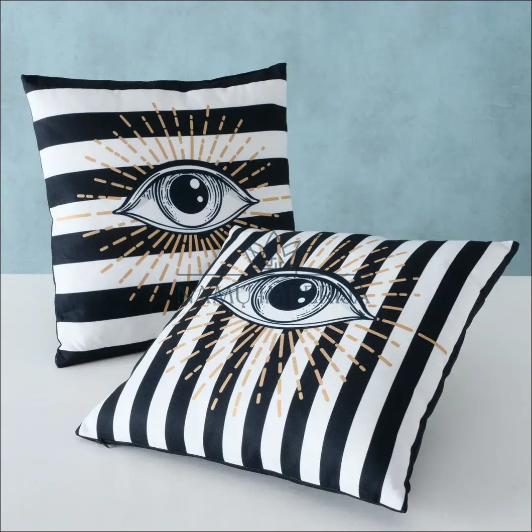 Dekoratyvinių pagalvėlių komplektas (2vnt) DI5882 - €30 Save 50% 25-50, color-balta, color-geltona, color-juoda,