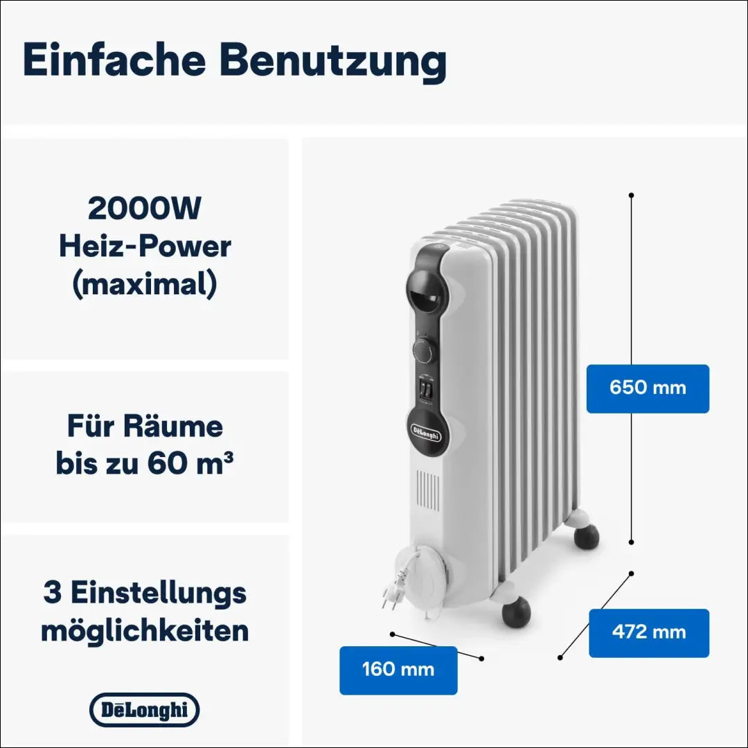 De’Longhi Radia S – šildytuvas SP336 - €75 Save 50% 50-100, __label:Pristatymas 1-2 d.d., color-balta, elektronika €50