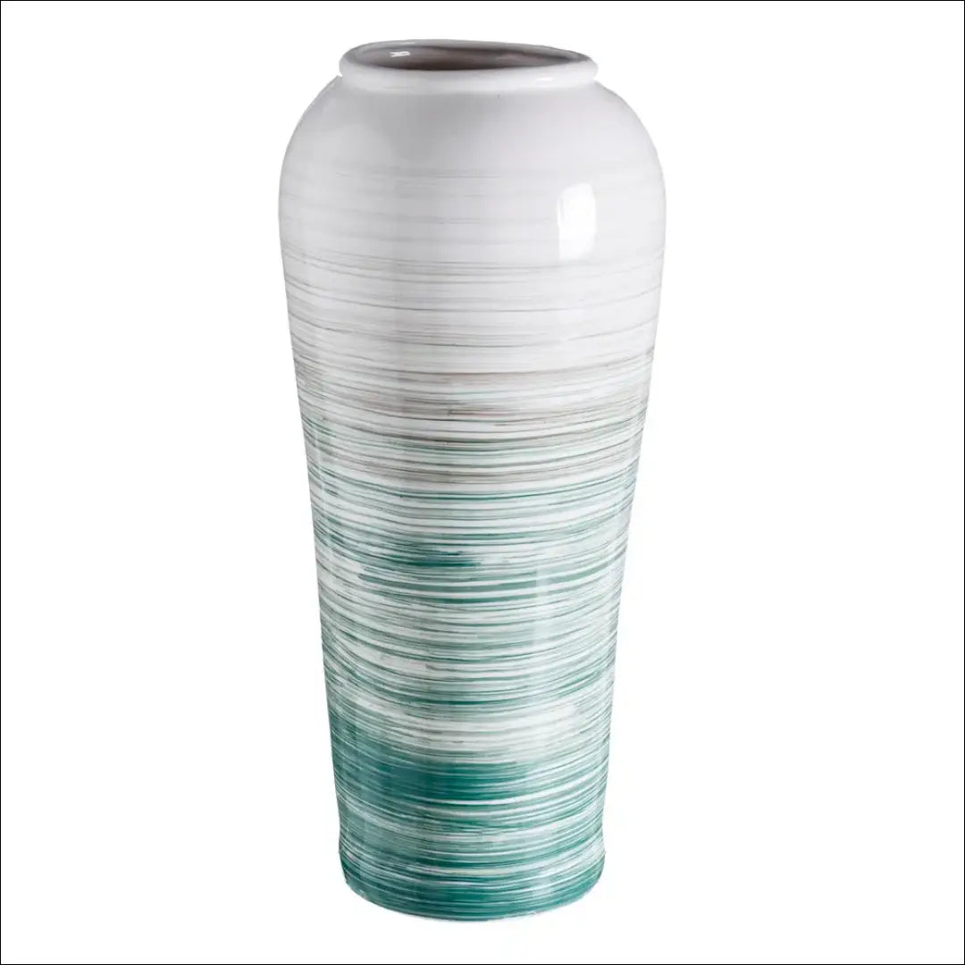 Didelė vaza DI9409 - €79 Save 55% 50-100, __label:Pristatymas 1-2 d.d., color-balta, color-turkis, interjeras €50