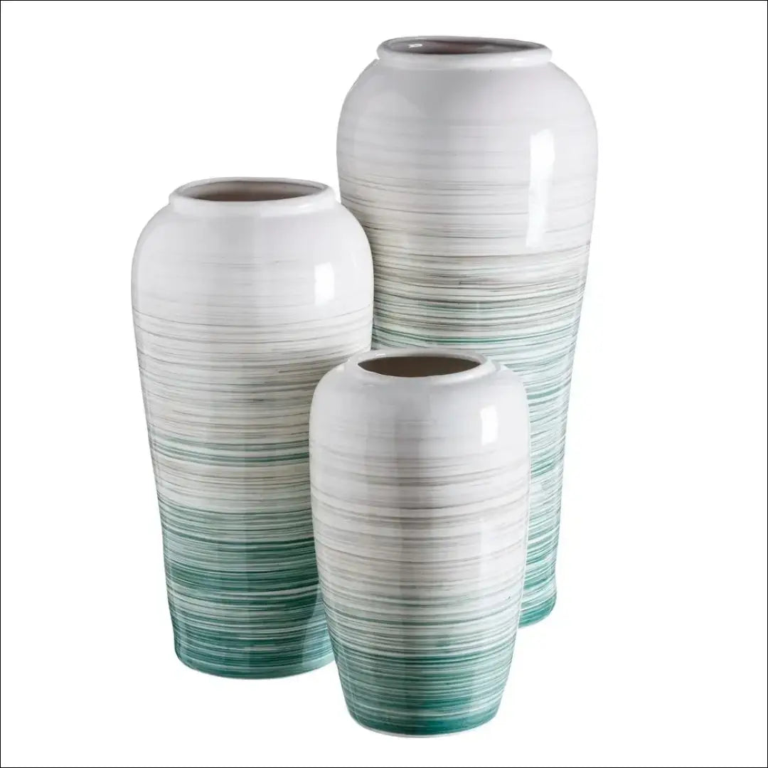 Didelė vaza DI9409 - €79 Save 55% 50-100, __label:Pristatymas 1-2 d.d., color-balta, color-turkis, interjeras €50