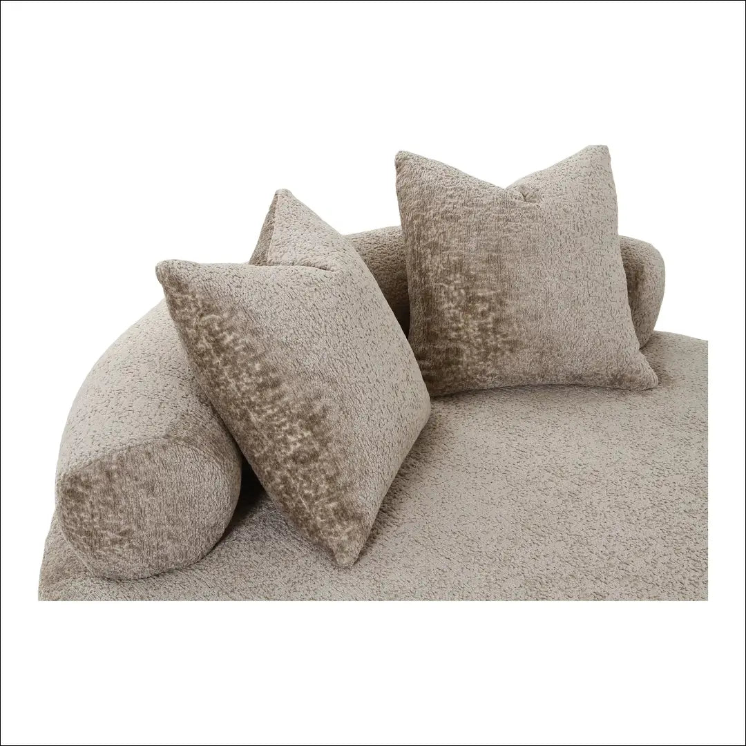 Dienos lova su dviem šenilinėmis pagalvėmis apvali natūrali RD961 - €1,462 Save 15% __label:Pristatymas 5-14 d.d.,