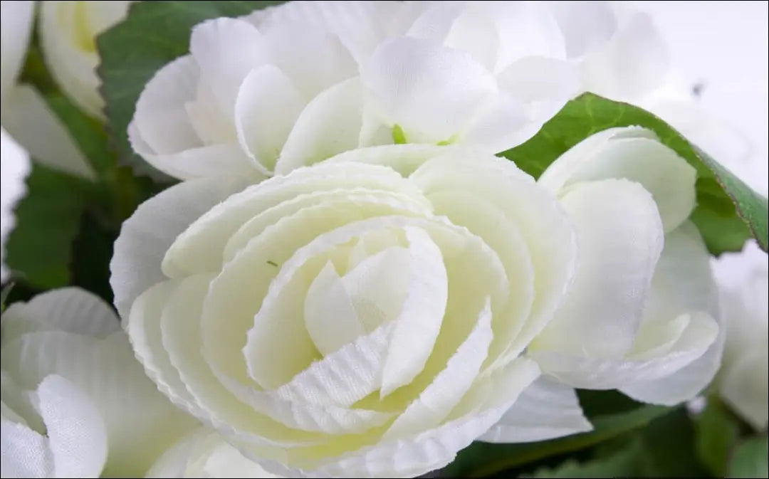 Dirbtinių gėlių puokštelė DI8633 - €9 Save 50% __label:Pristatymas 1-2 d.d., augalai, color-balta, color-zalia,