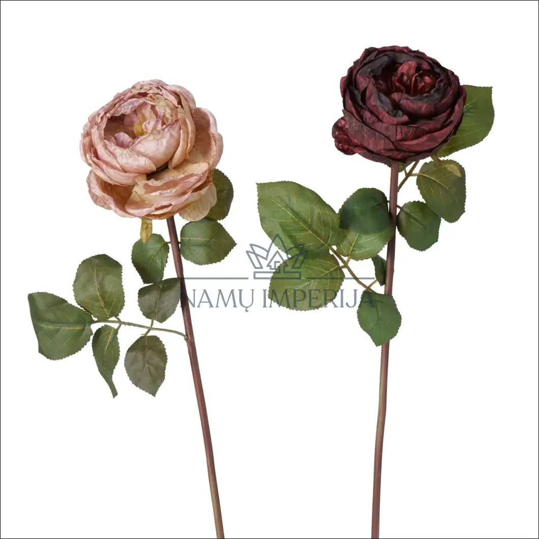 Dirbtinių rožių komplektas (2vnt) DI5938 - €11 Save 50% color-raudona, color-rozine, color-zalia, dekoracijos,