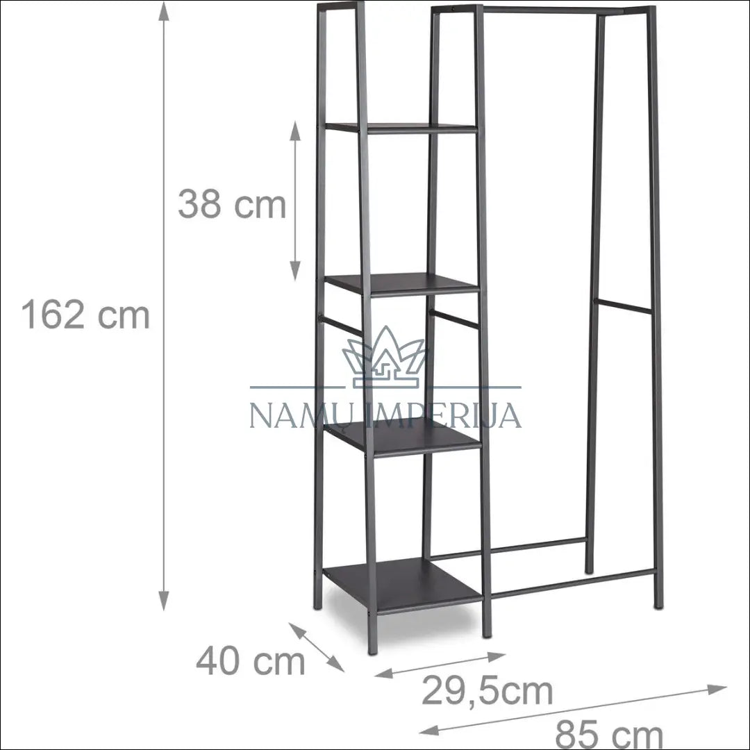 Drabužių kabykla KI1382 - €95 Save 50% 50-100, __label:Pristatymas 1-2 d.d., color-juoda, drabuziu-kabykla, €50 to €100