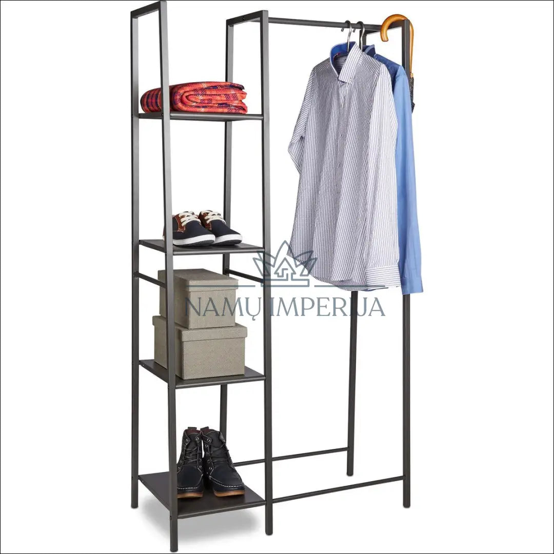 Drabužių kabykla KI1382 - €95 Save 50% 50-100, __label:Pristatymas 1-2 d.d., color-juoda, drabuziu-kabykla, €50 to €100