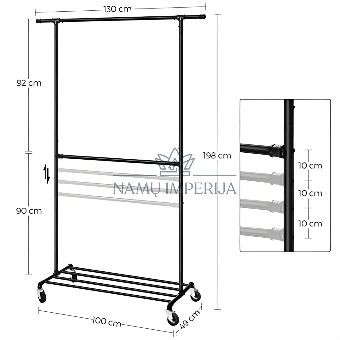 Drabužių kabykla SM603 - €102 Save 30% 100-200, __label:Pristatymas 5-14 d.d., drabuziu-kabykla, notouch30, song