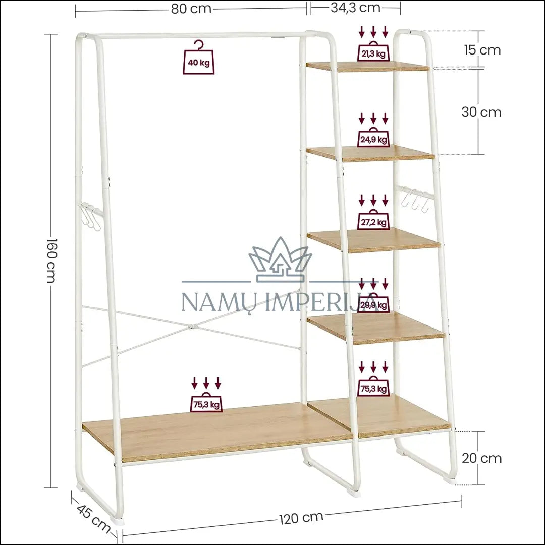 Drabužių kabykla SM605 - €136 Save 30% 100-200, __label:Pristatymas 5-14 d.d., drabuziu-kabykla, notouch30, song