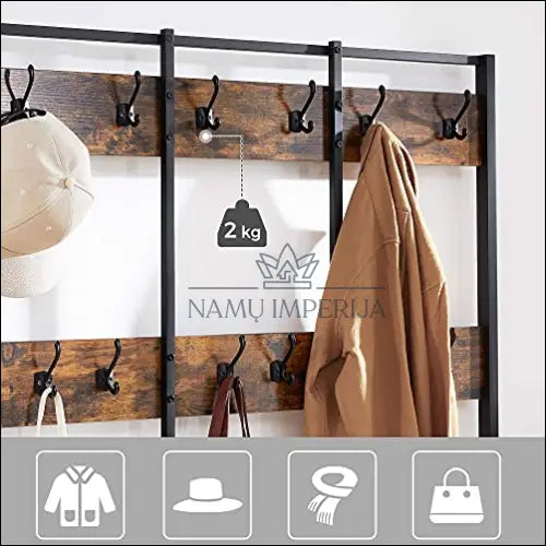 Drabužių kabykla su batų lentynomis SM233 - €162 Save 40% 100-200, __label:Pristatymas 5-14 d.d., notouch30, song,