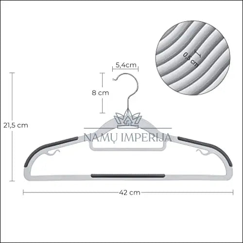 Drabužių plastikinių pakabų komplektas (30 vnt) SM821 - €59 Save 30% 50-100, __label:Pristatymas 5-14 d.d.,