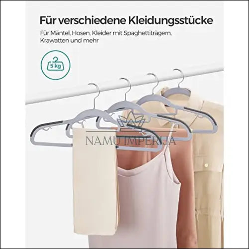 Drabužių plastikinių pakabų komplektas 50 vnt SM819 - €61 Save 40% 50-100, __label:Pristatymas 5-14 d.d., notouch30,