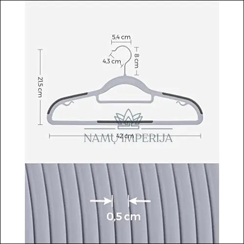 Drabužių plastikinių pakabų komplektas 50 vnt SM819 - €61 Save 40% 50-100, __label:Pristatymas 5-14 d.d., notouch30,