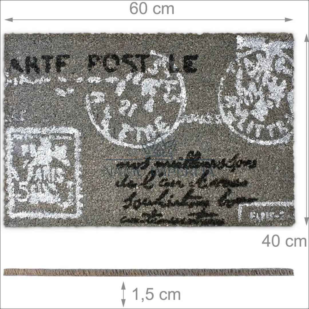 Durų kilimėlis DI9537 €11 Save 50% __label:Pristatymas 1 2 d.d., color pilka, kilimai, kita, size 40x60cm Kilimai Door