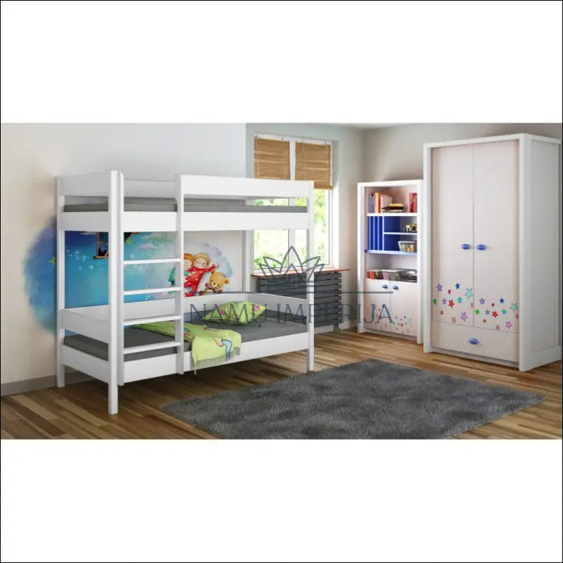 Dviaukštė lovytė GI515 - €213 Save 50% __label:Pristatymas 1-2 d.d., color-balta, lovos-miegamojo,