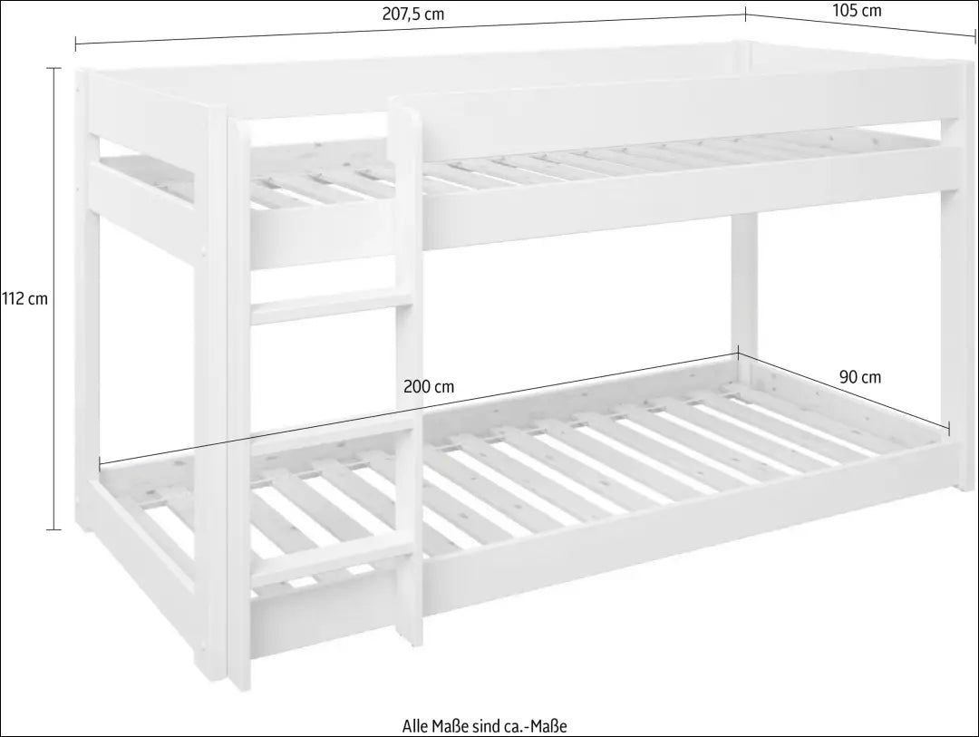 Dviaukštė lovytė GI882 - €210 Save 50% __label:Pristatymas 1-2 d.d., color-balta, lovos-miegamojo,