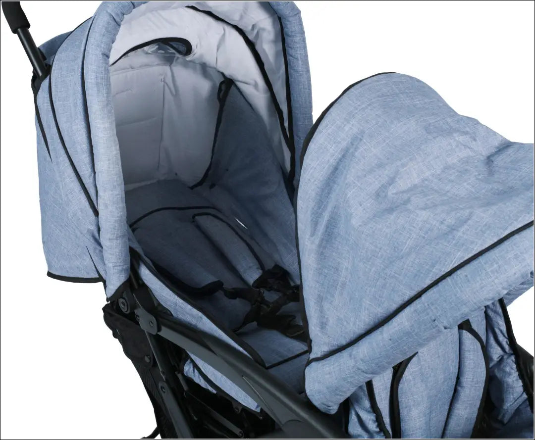 Dvigubas vežimėlis “Chic4Baby” KI1837 - €240 Save 50% __label:Pristatymas 1-2 d.d., color-melyna, kita, over-200,