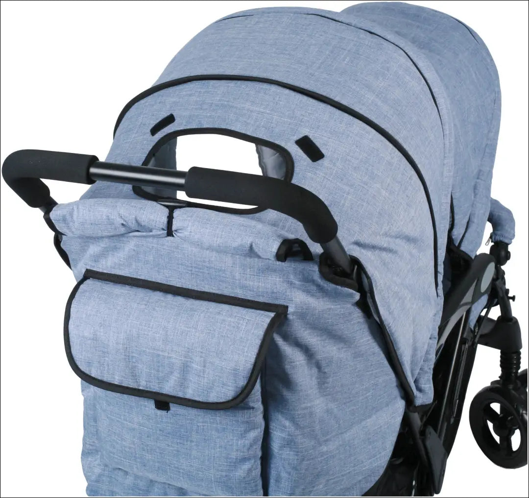 Dvigubas vežimėlis “Chic4Baby” KI1837 - €240 Save 50% __label:Pristatymas 1-2 d.d., color-melyna, kita, over-200,