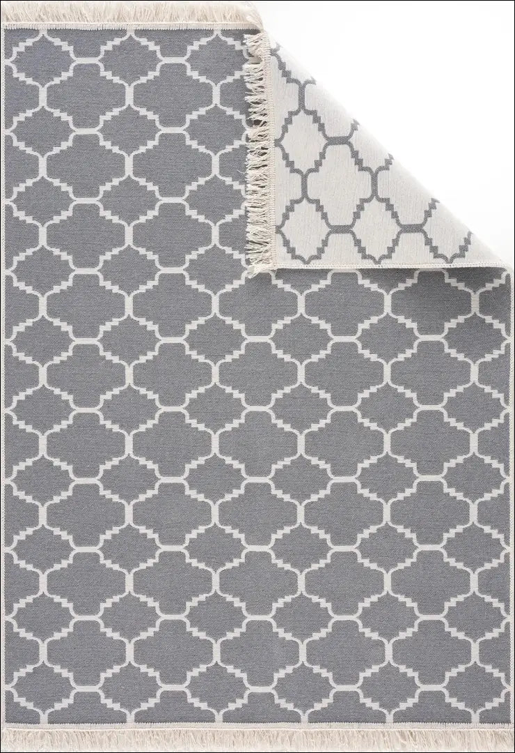 Dvipusis kilimas RU1091 - €65 Save 50% 50-100, __label:Pristatymas 1-2 d.d., color-balta, color-pilka, kilimai 160 cm x