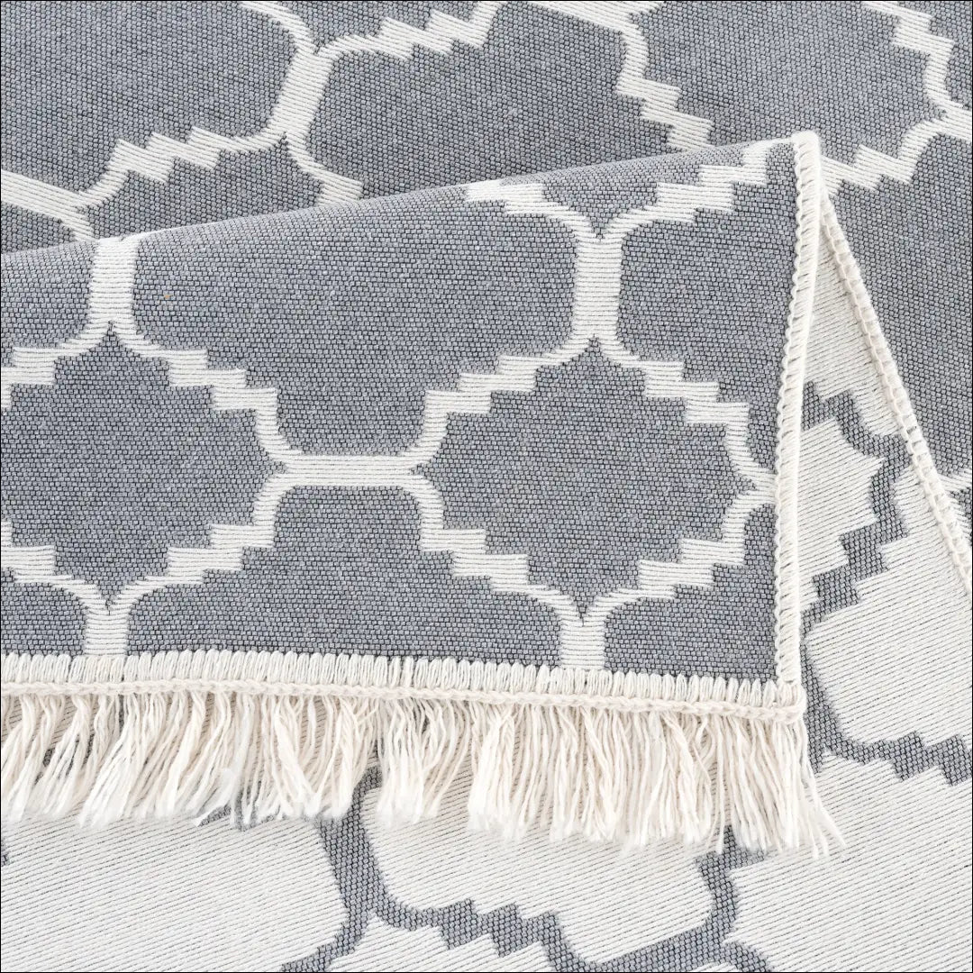 Dvipusis kilimas RU1091 - €65 Save 50% 50-100, __label:Pristatymas 1-2 d.d., color-balta, color-pilka, kilimai 160 cm x