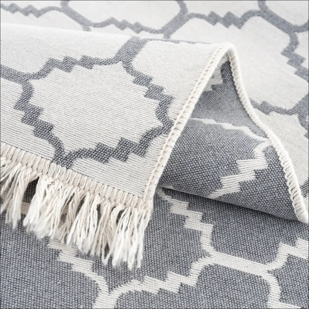 Dvipusis kilimas RU1091 - €65 Save 50% 50-100, __label:Pristatymas 1-2 d.d., color-balta, color-pilka, kilimai 160 cm x