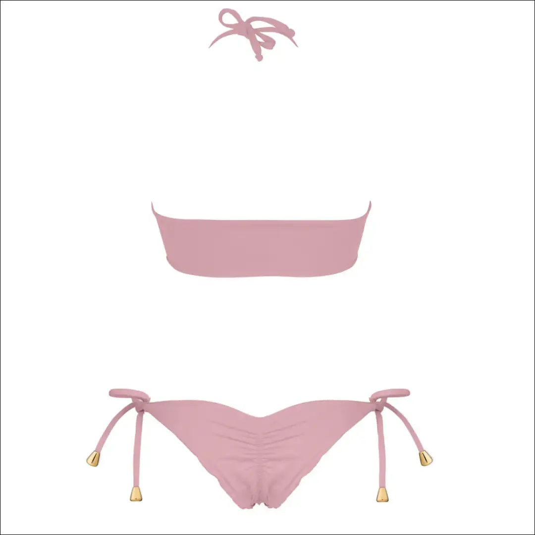 Dvipusis maudymosi kostiumėlis DR056 - 50-100, __label:Pristatymas 1-2 d.d., color-balta, color-rozine, drabuziai €50