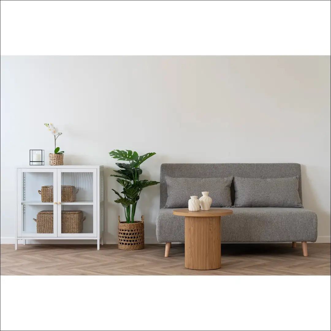 Dvivietė sofa-lova pilka natūralios kojelės RD229 - €632 Save 15% __label:Pristatymas 5-14 d.d., nordic, over-200,