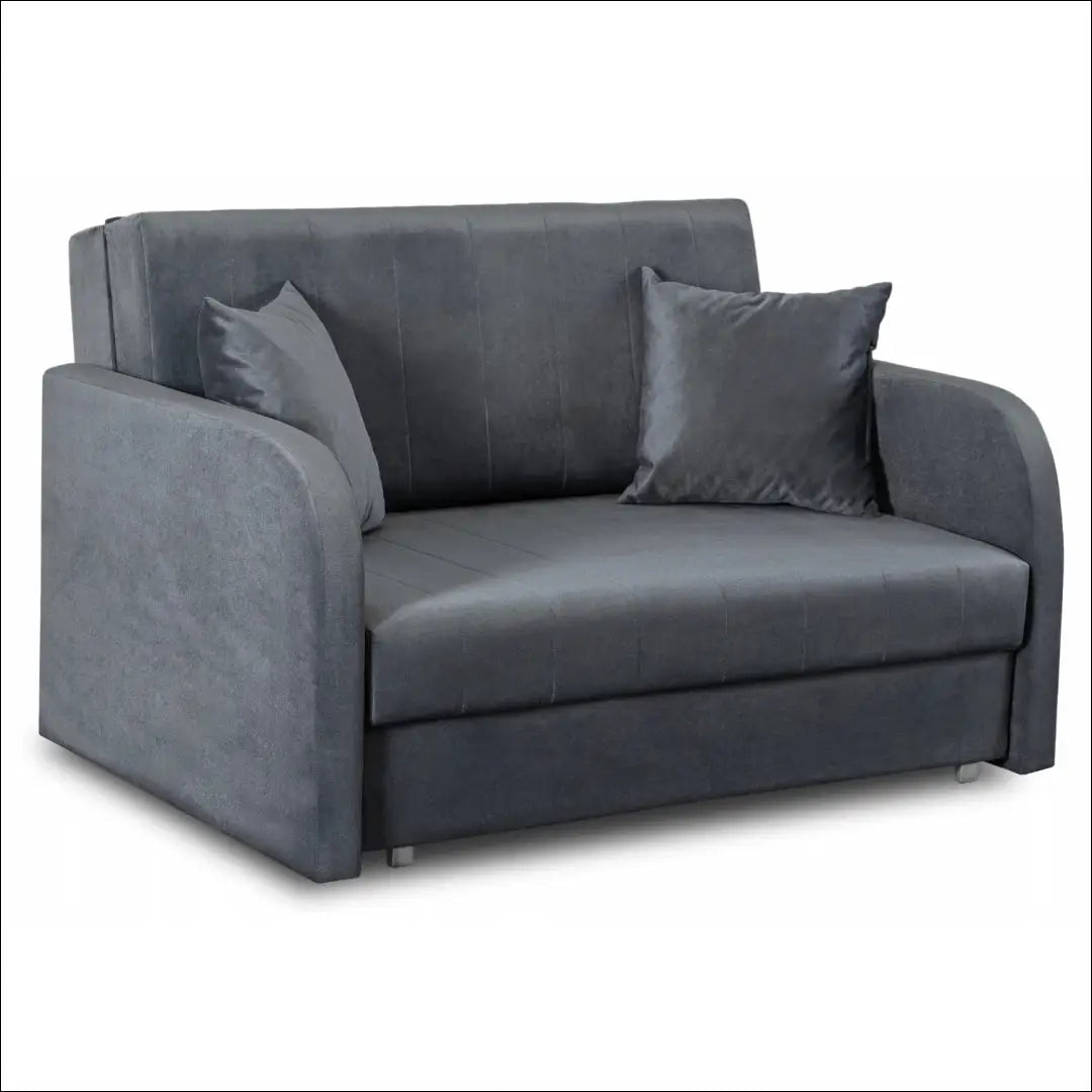 Dvivietis miegamas fotelis su veliūro audiniu pilkos spalvos TE438 - €797 Save 15% __label:Pristatymas 5-14 d.d.,
