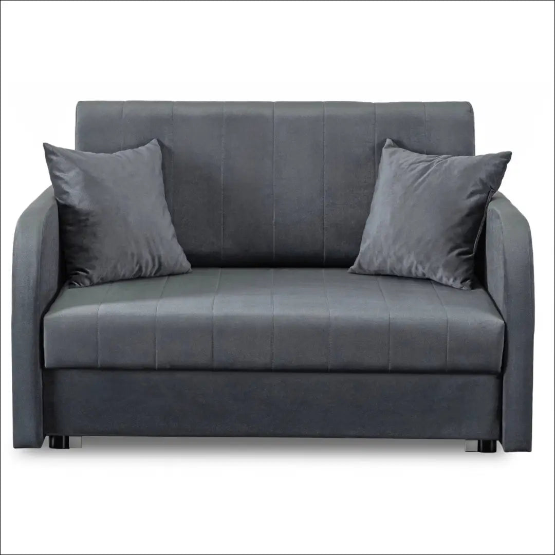 Dvivietis miegamas fotelis su veliūro audiniu pilkos spalvos TE659 - €1,443 Save 15% __label:Pristatymas 5-14 d.d.,