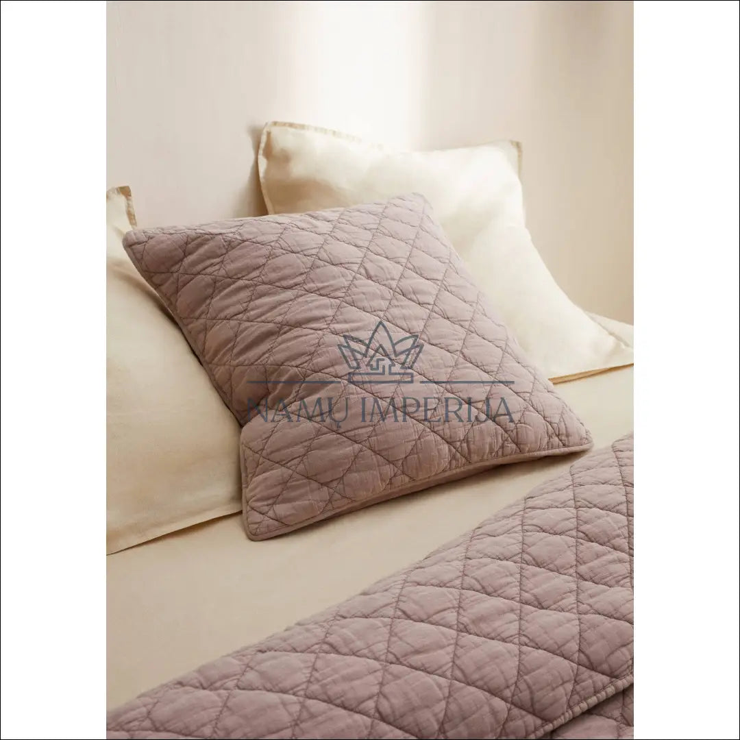 Dygsniuotas pagalvės užvalkalas DI6438 - €8 color-rozine, material-medvilne, pagalves-uzvalkalas, patalyne,