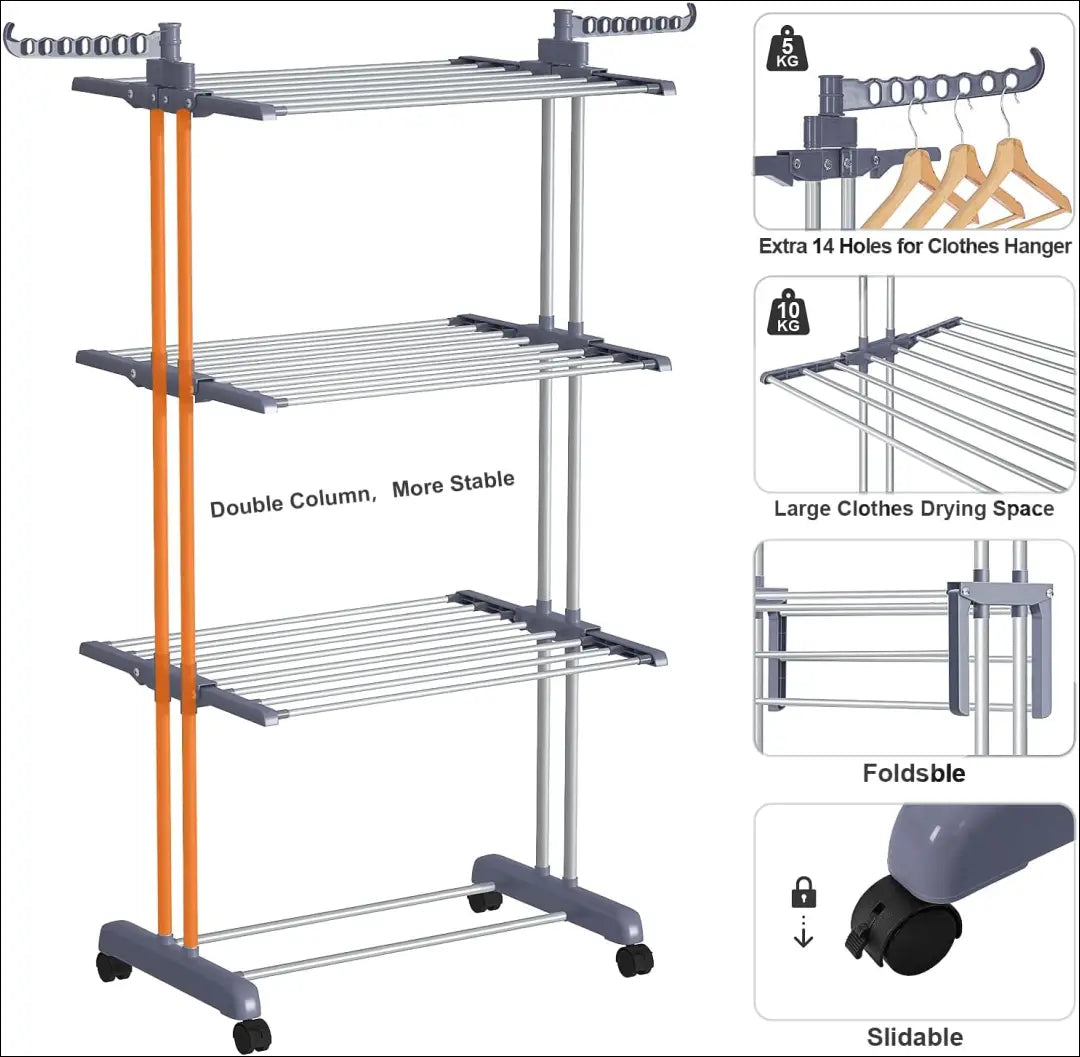 Džiovyklė DI10290 - €57 Save 50% 50-100, __label:Pristatymas 1-2 d.d., color-pilka, kita, material-metalas €50 to €100