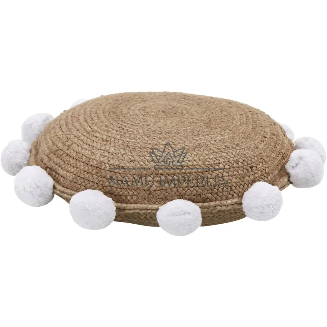 Džiuto pagalvėlė DI4250 - €18 Save 55% color-balta, color-smelio, interjeras, material-dziutas, material-medvilne