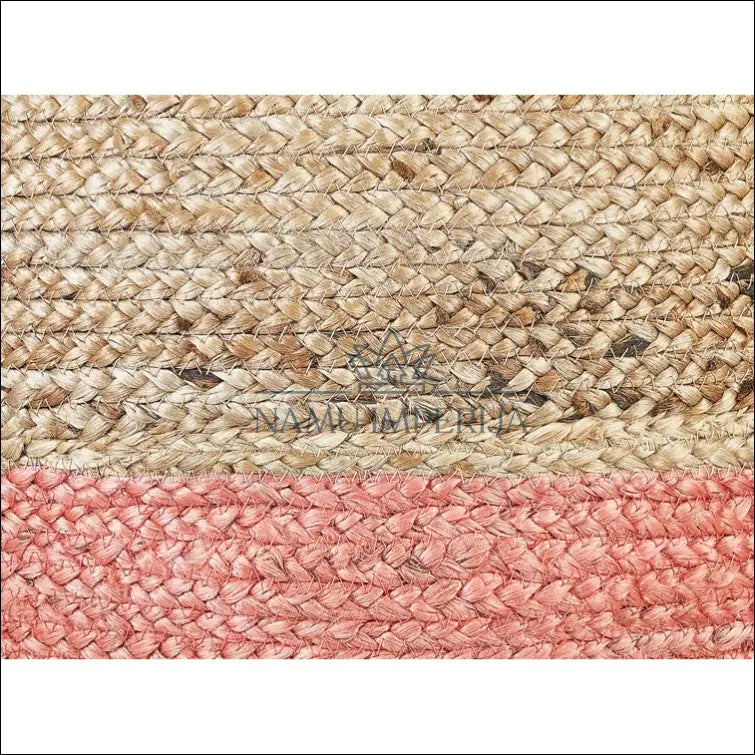 Džiuto pufas MI727 - €46 Save 50% 25-50, __label:Pristatymas 1-2 d.d., color-rozine, color-smelio, material-dziutas €25