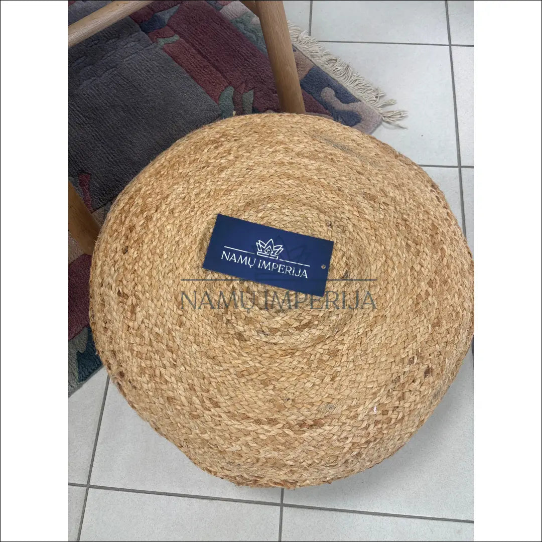 Džiuto pufas MI731 - €22 Save 50% __label:Pristatymas 1-2 d.d., color-smelio, material-dziutas, minksti, pufai Iki €25